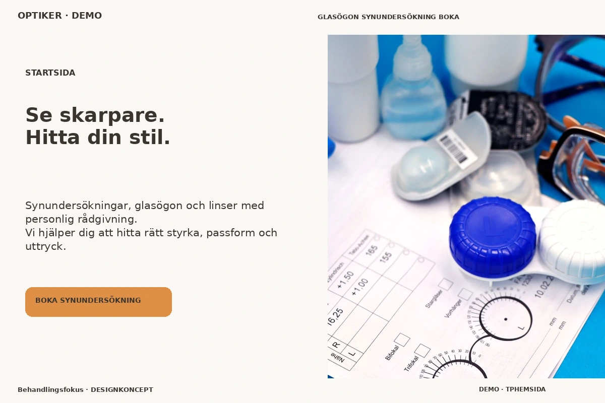 Behandlingsfokus – Startsida för optiker