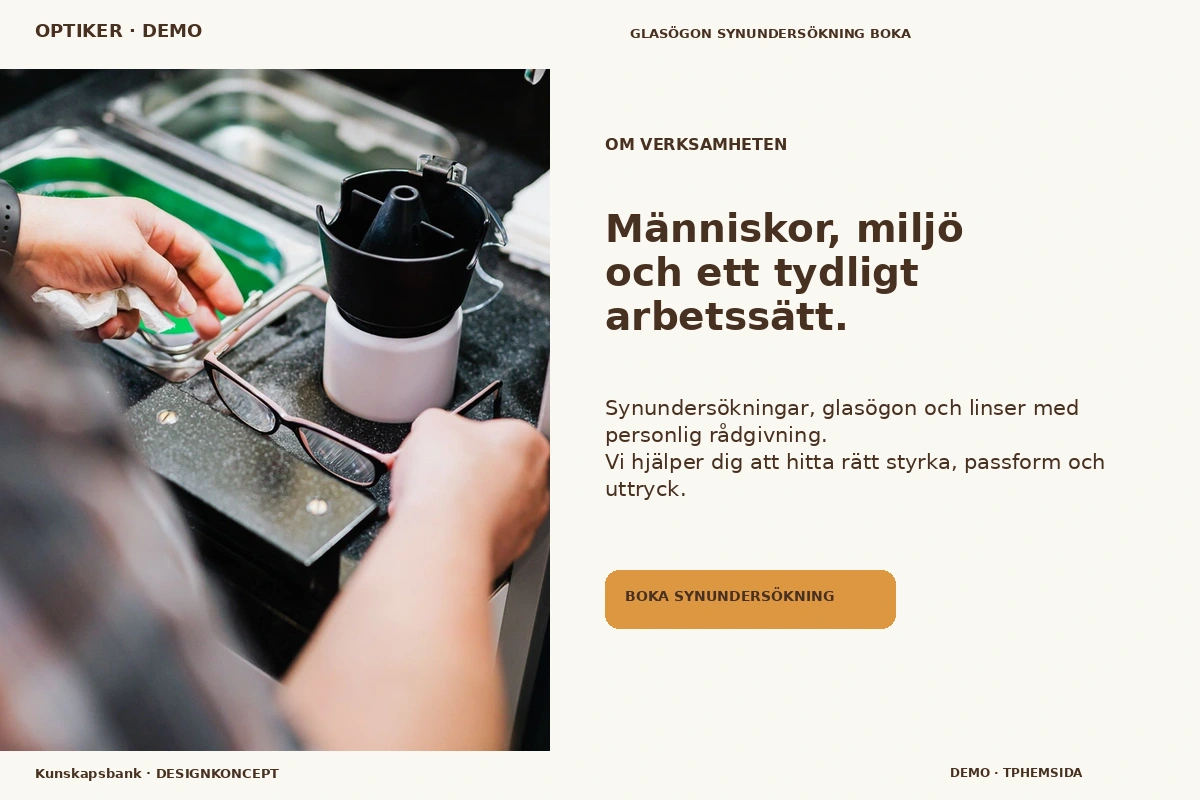 Kunskapsbank – Om verksamheten för optiker