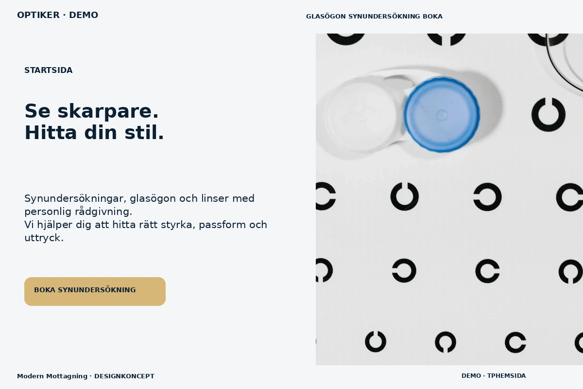 Modern Mottagning – Startsida för optiker