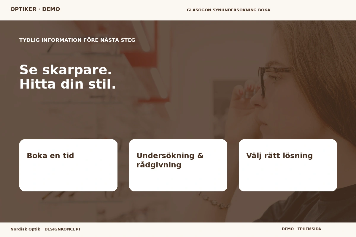 Nordisk Optik – Inför ditt val för optiker