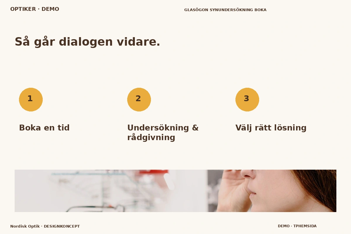 Nordisk Optik – Så fungerar dialogen för optiker