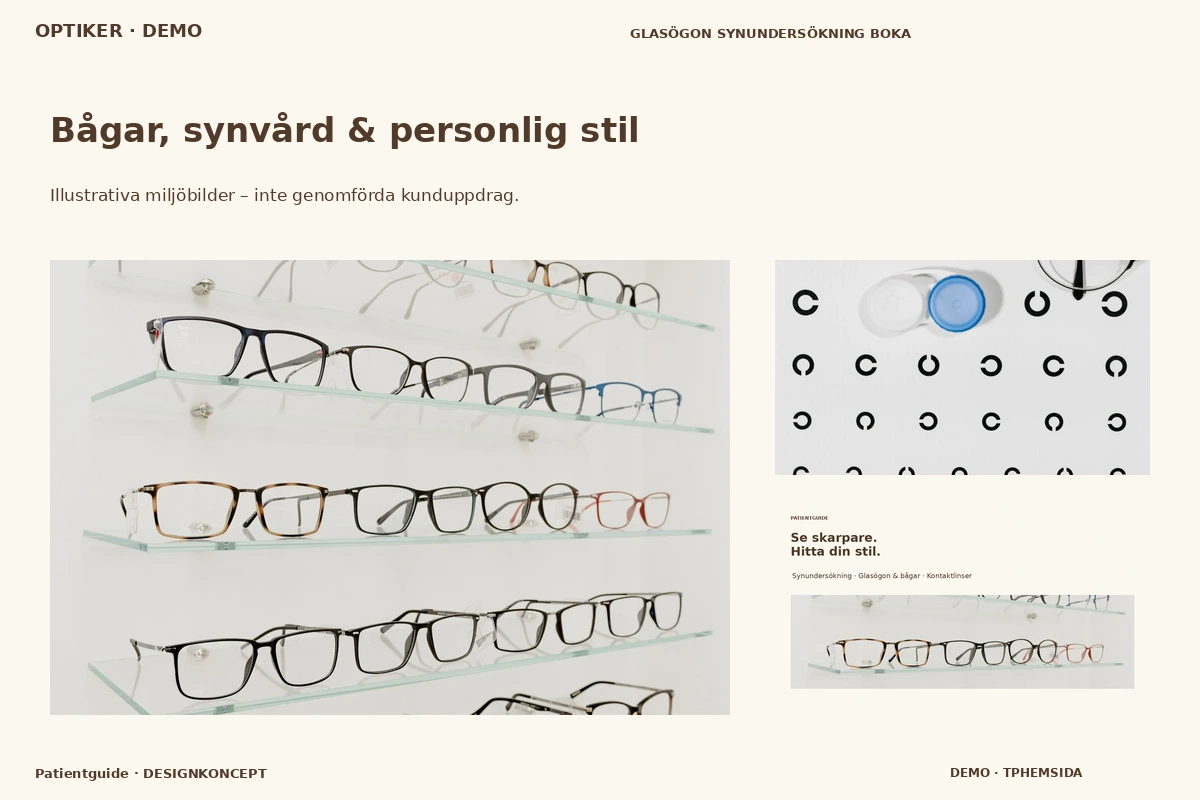 Patientguide – Bågar, synvård & personlig stil för optiker