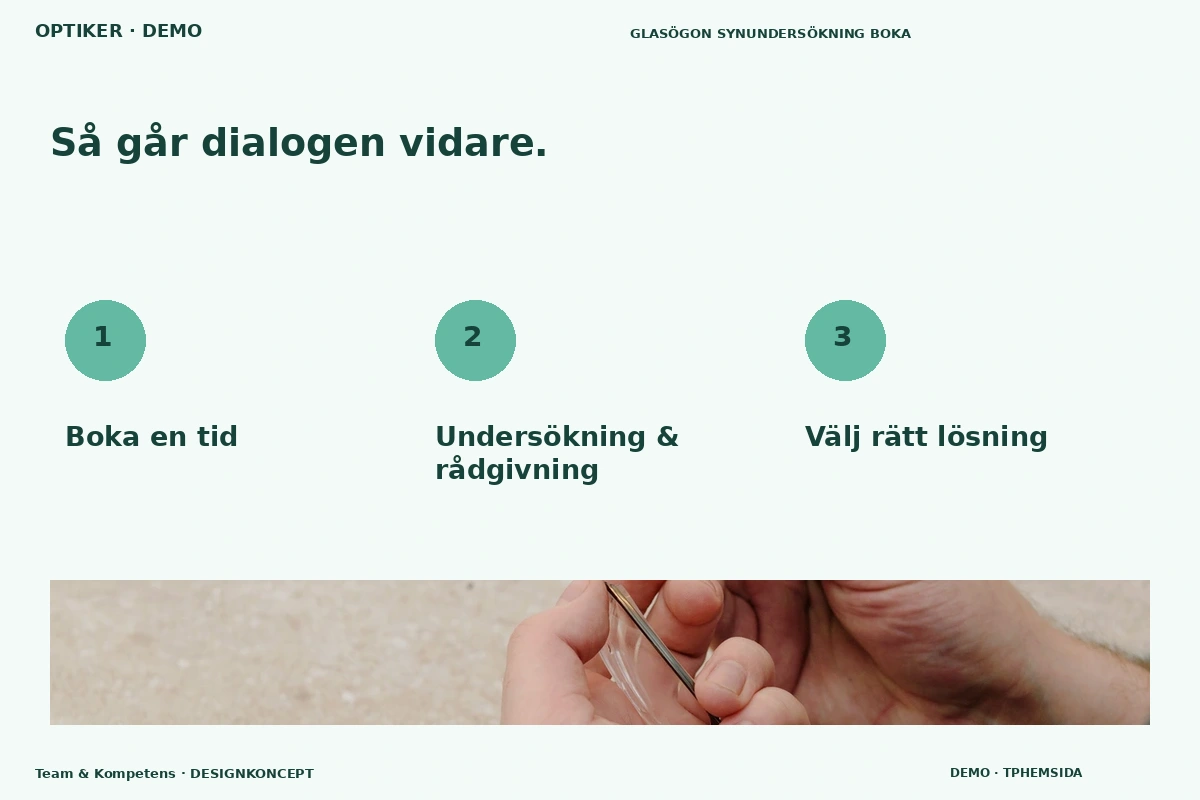 Team & Kompetens – Så fungerar dialogen för optiker
