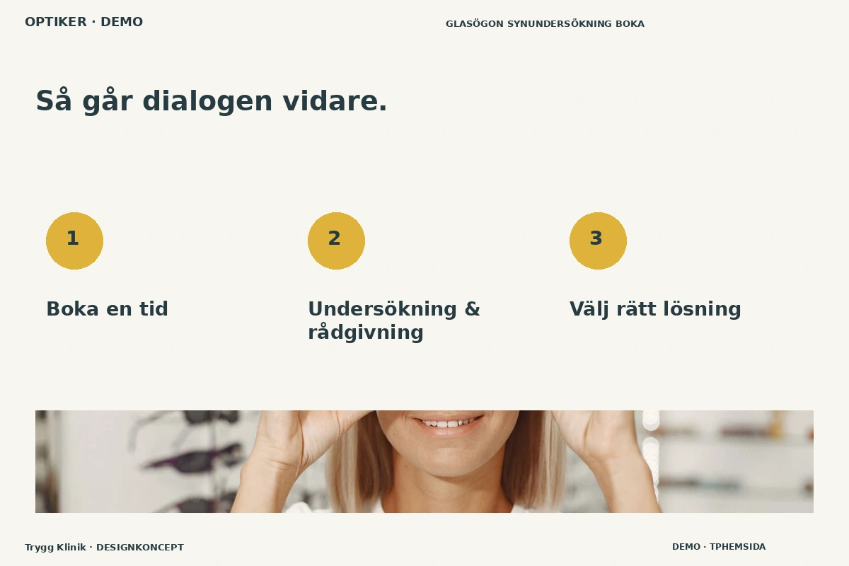 Trygg Klinik – Så fungerar dialogen för optiker
