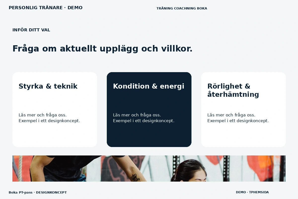 Boka PT-pass – Alternativ & villkor för personlig tränare