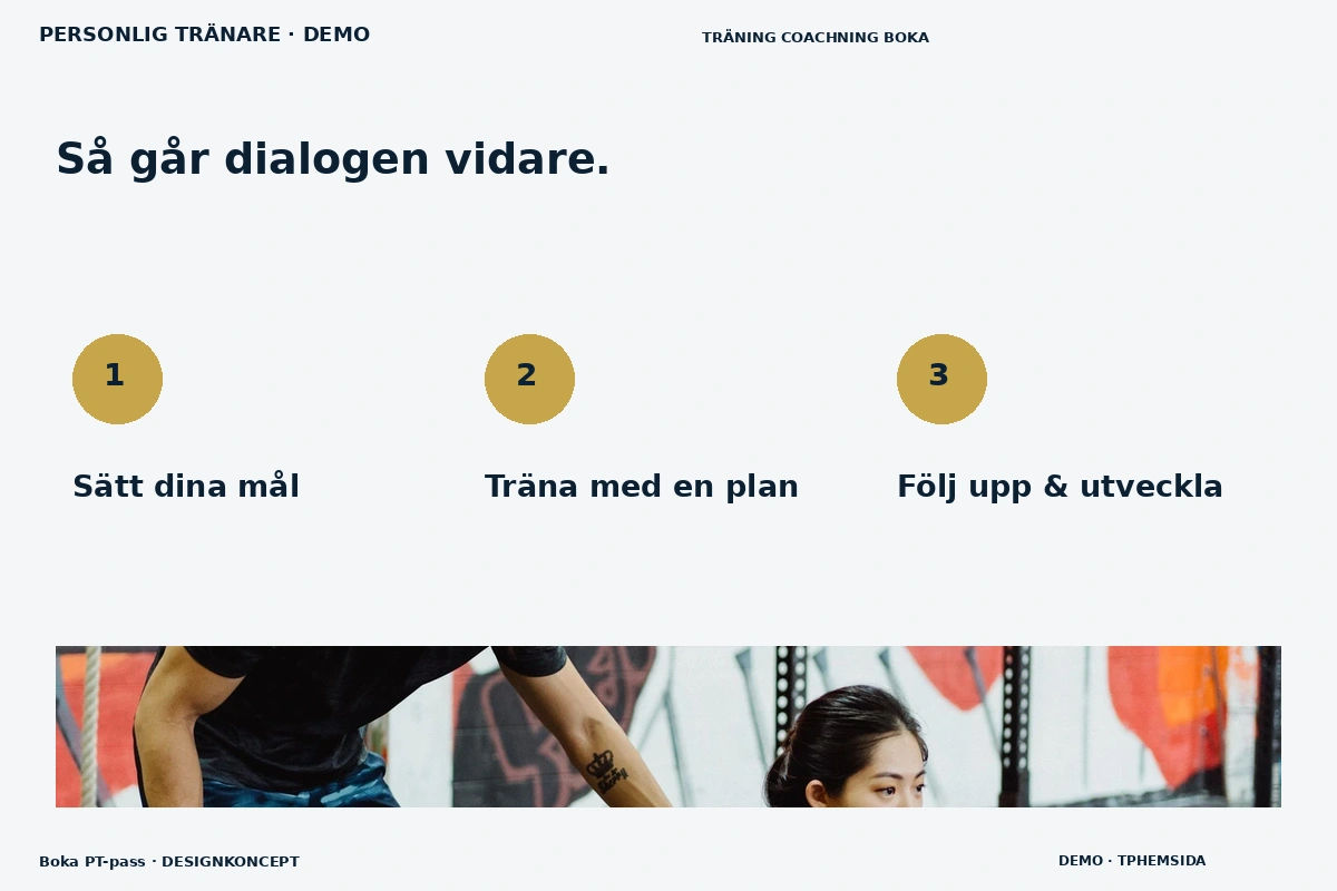Boka PT-pass – Så fungerar dialogen för personlig tränare