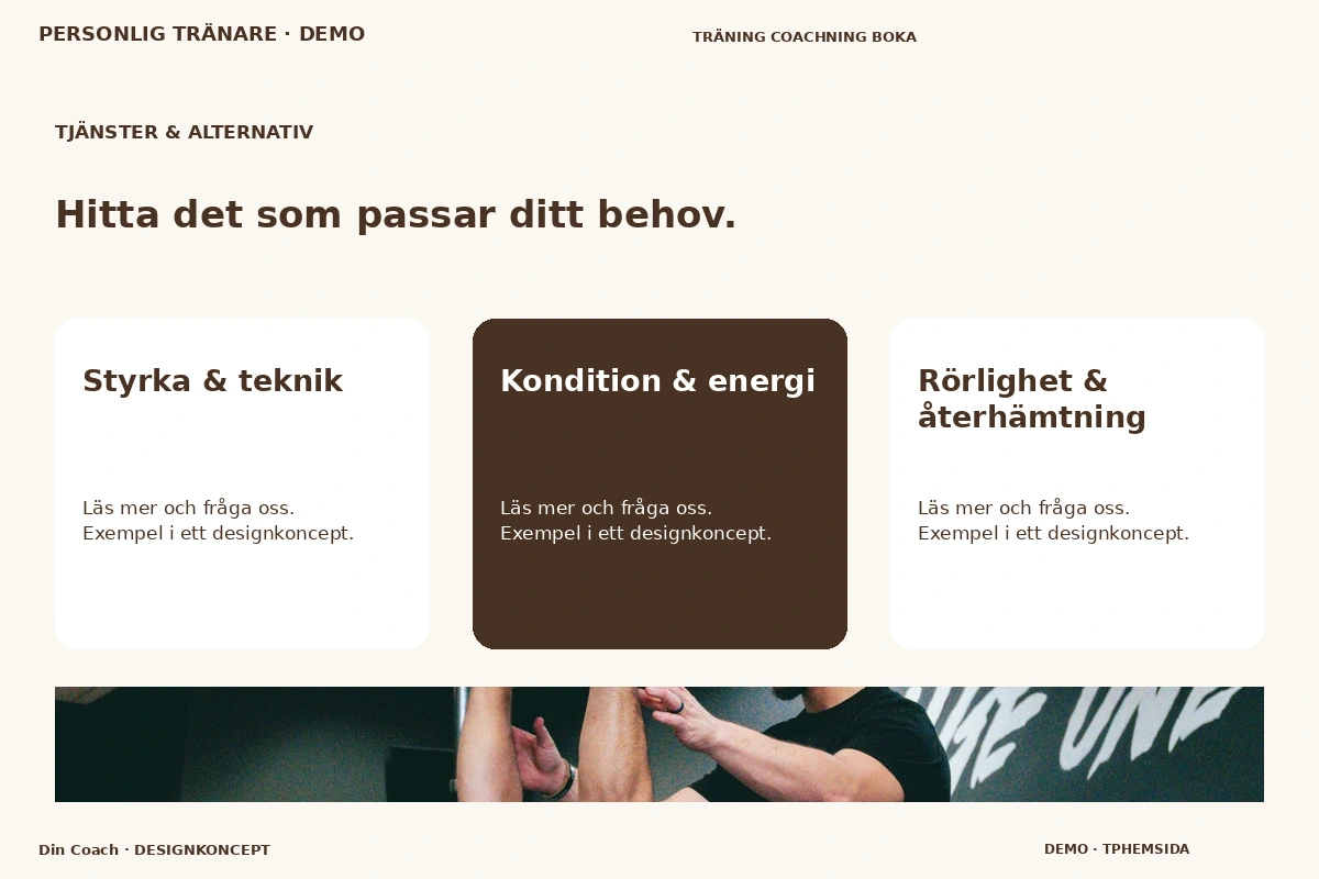 Din Coach – Tjänster & alternativ för personlig tränare