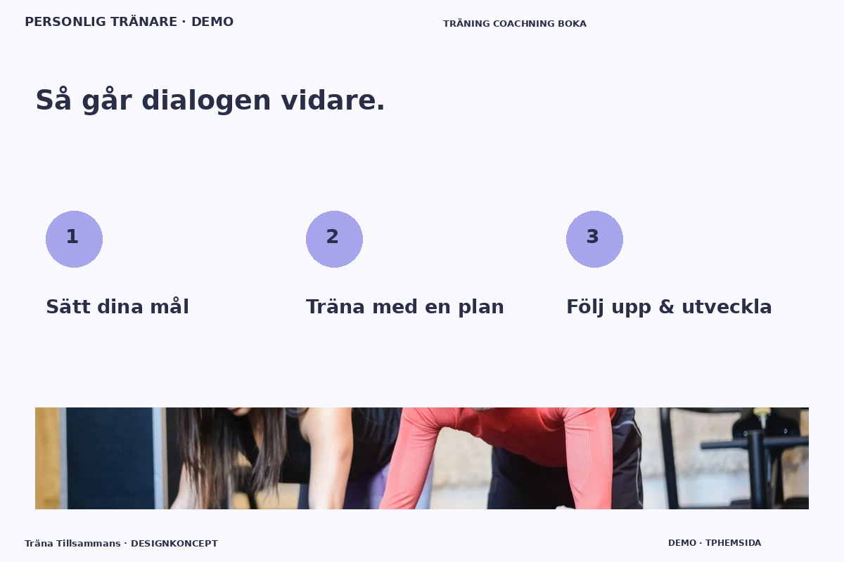 Träna Tillsammans – Så fungerar dialogen för personlig tränare