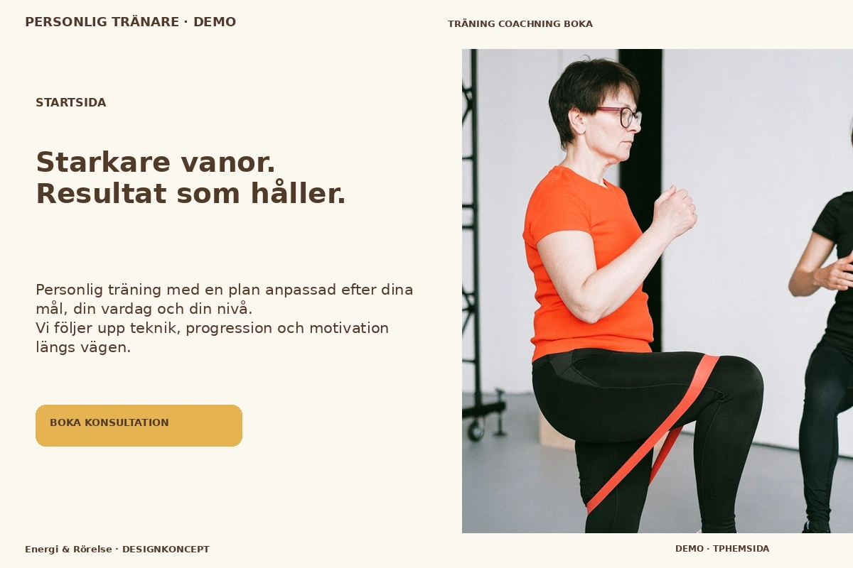 Energi & Rörelse – Startsida för personlig tränare