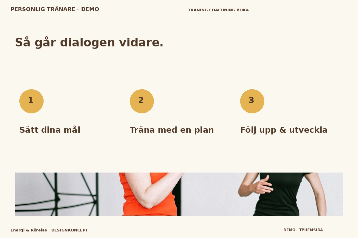 Energi & Rörelse – Så fungerar dialogen för personlig tränare