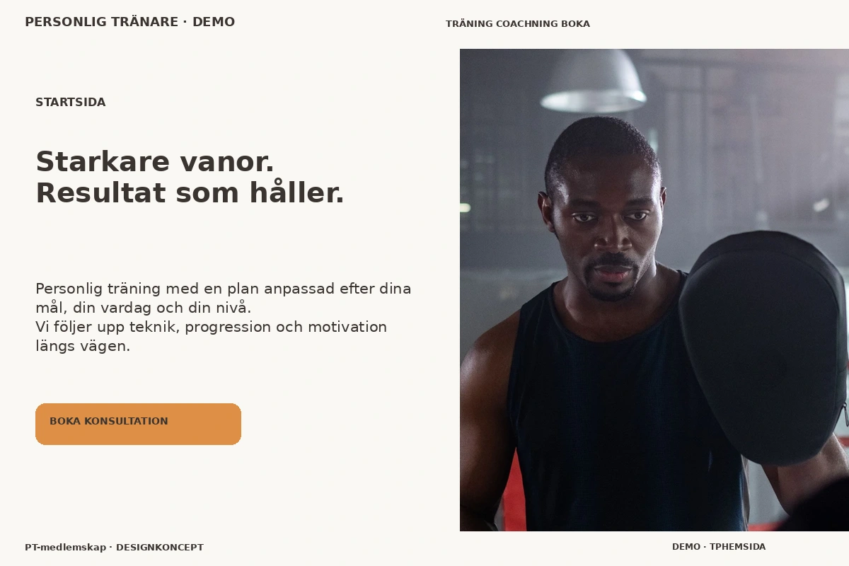PT-medlemskap – Startsida för personlig tränare
