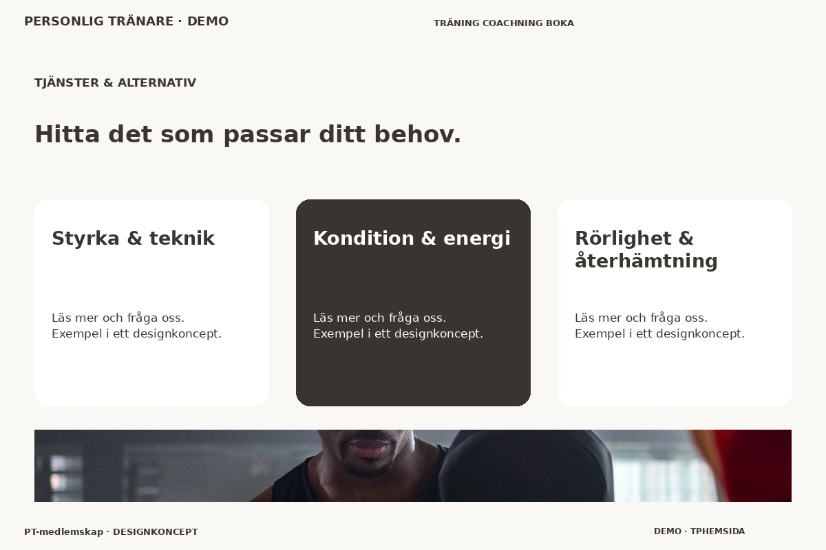 PT-medlemskap – Tjänster & alternativ för personlig tränare