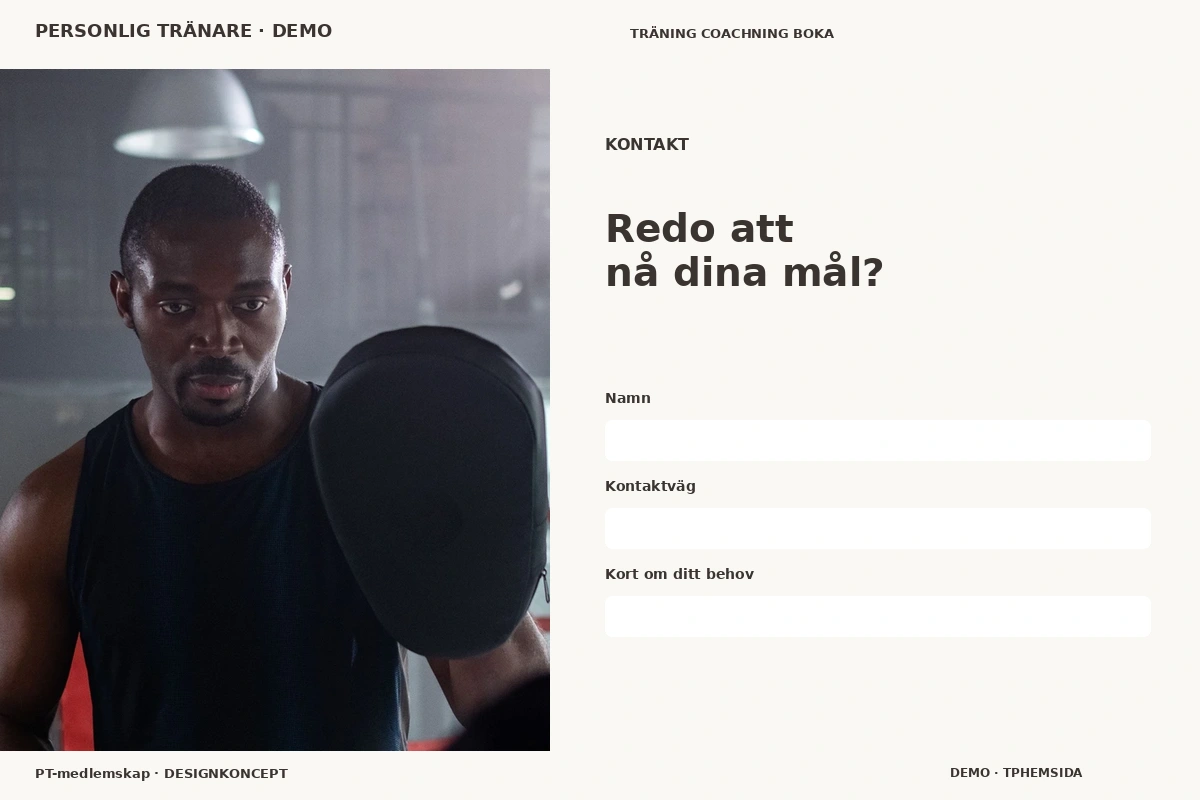 PT-medlemskap – Kontakt för personlig tränare