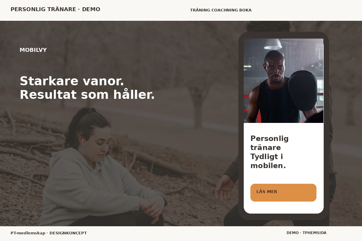 PT-medlemskap – Mobilvy för personlig tränare