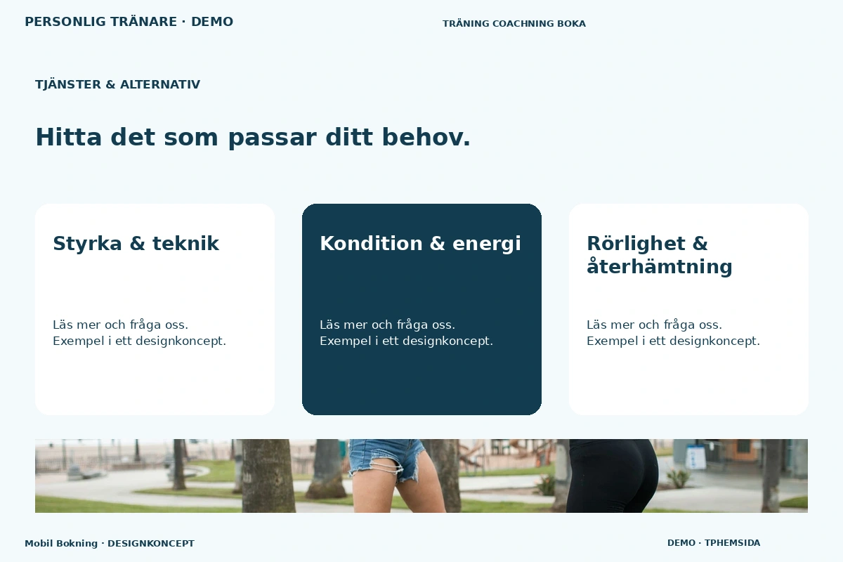 Mobil Bokning – Tjänster & alternativ för personlig tränare