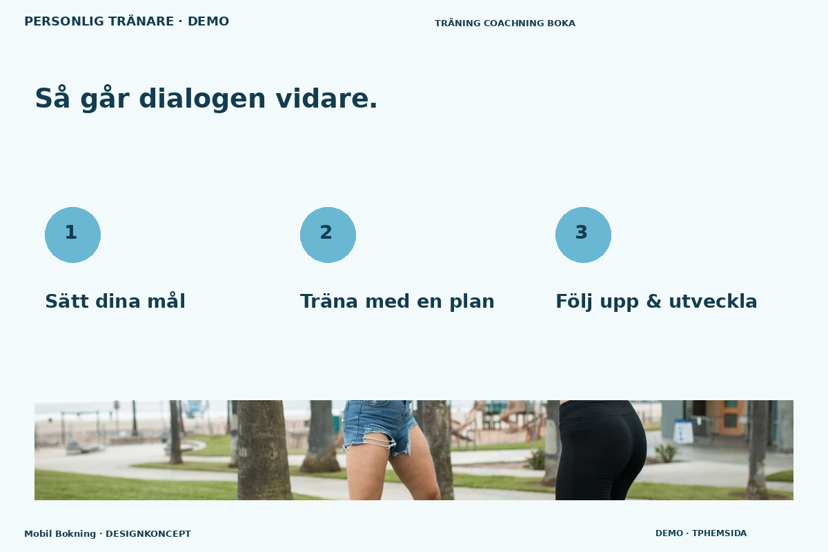 Mobil Bokning – Så fungerar dialogen för personlig tränare