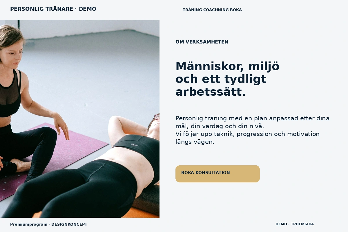 Premiumprogram – Om verksamheten för personlig tränare
