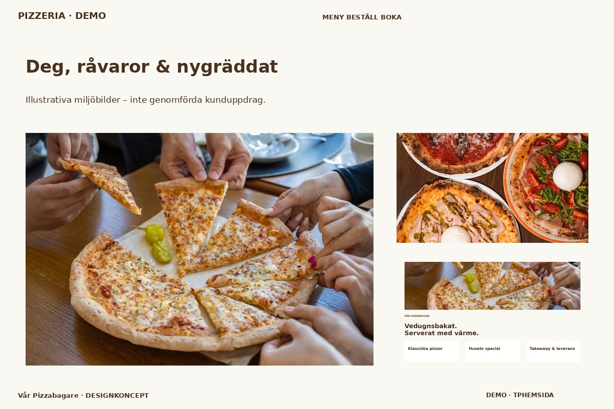 Vår Pizzabagare – Deg, råvaror & nygräddat för pizzeria