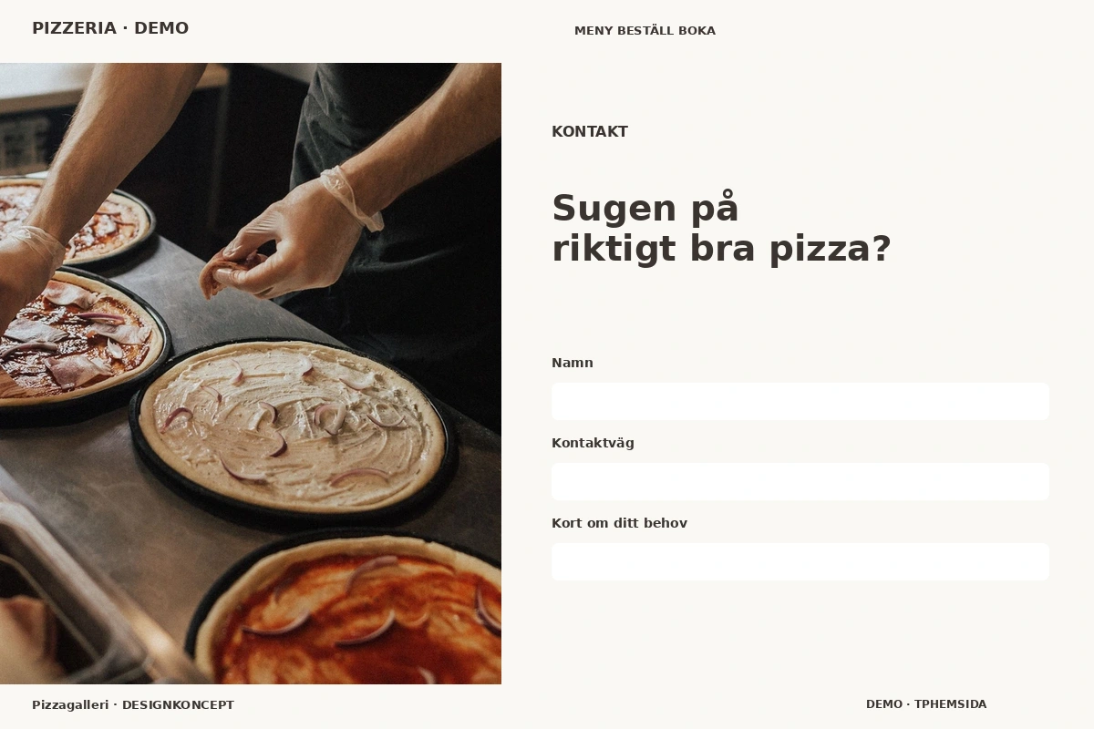 Pizzagalleri – Kontakt för pizzeria
