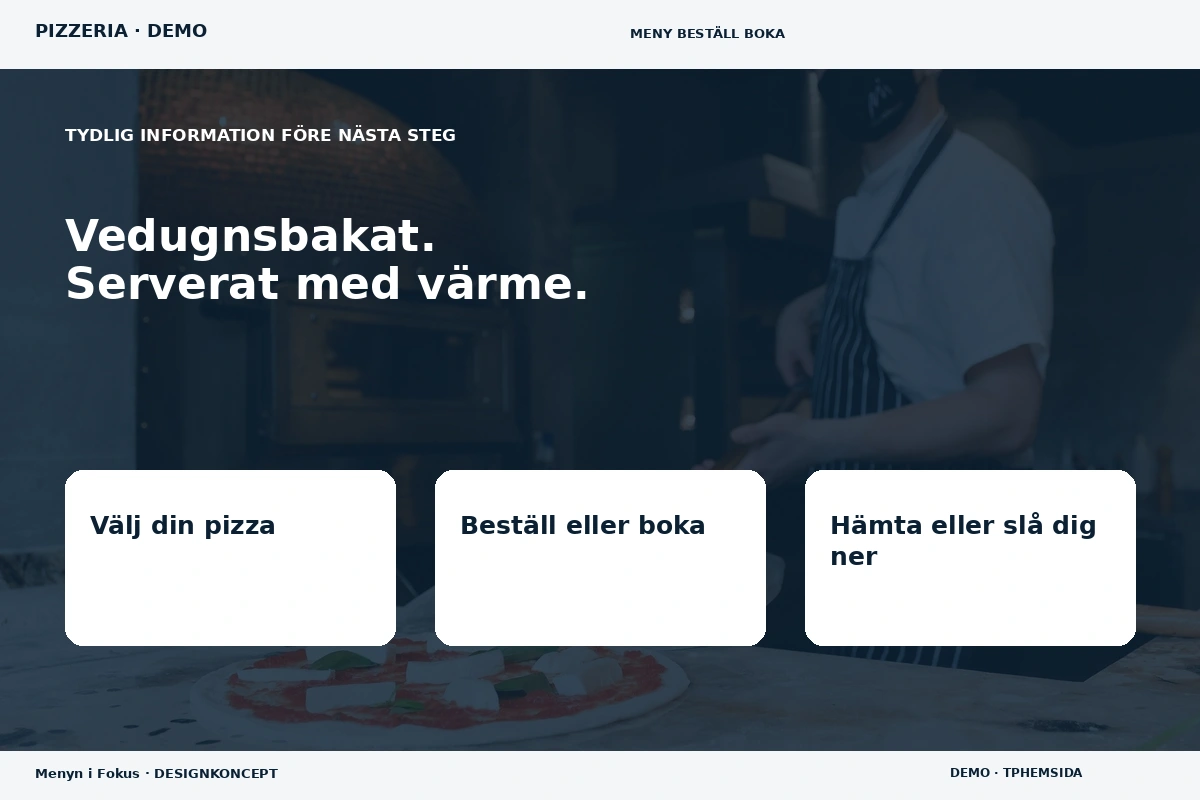 Menyn i Fokus – Inför ditt val för pizzeria