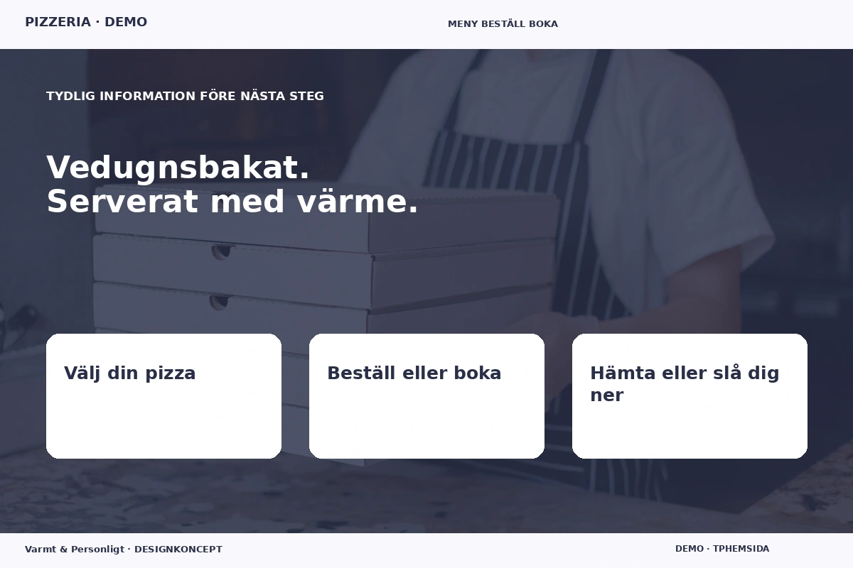 Varmt & Personligt – Inför ditt val för pizzeria