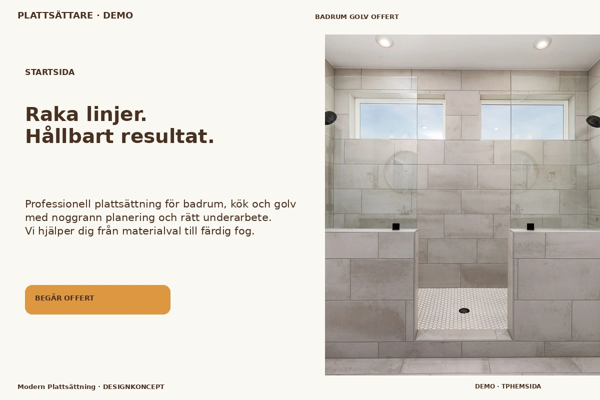 Modern Plattsättning – Startsida för plattsättare