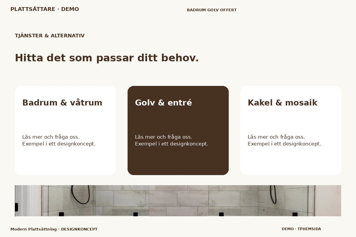 Modern Plattsättning – Tjänster & alternativ för plattsättare