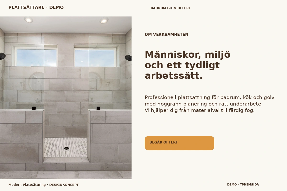 Modern Plattsättning – Om verksamheten för plattsättare