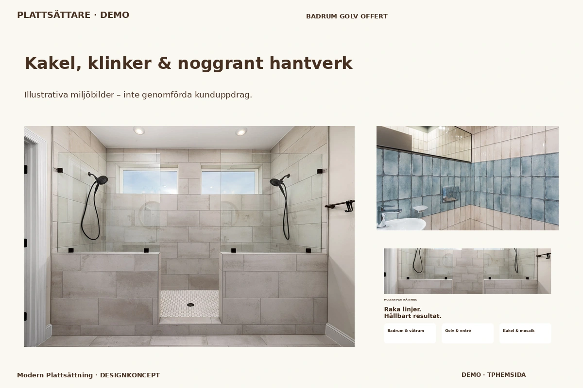 Modern Plattsättning – Kakel, klinker & noggrant hantverk för plattsättare