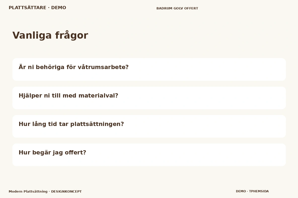 Modern Plattsättning – Vanliga frågor för plattsättare