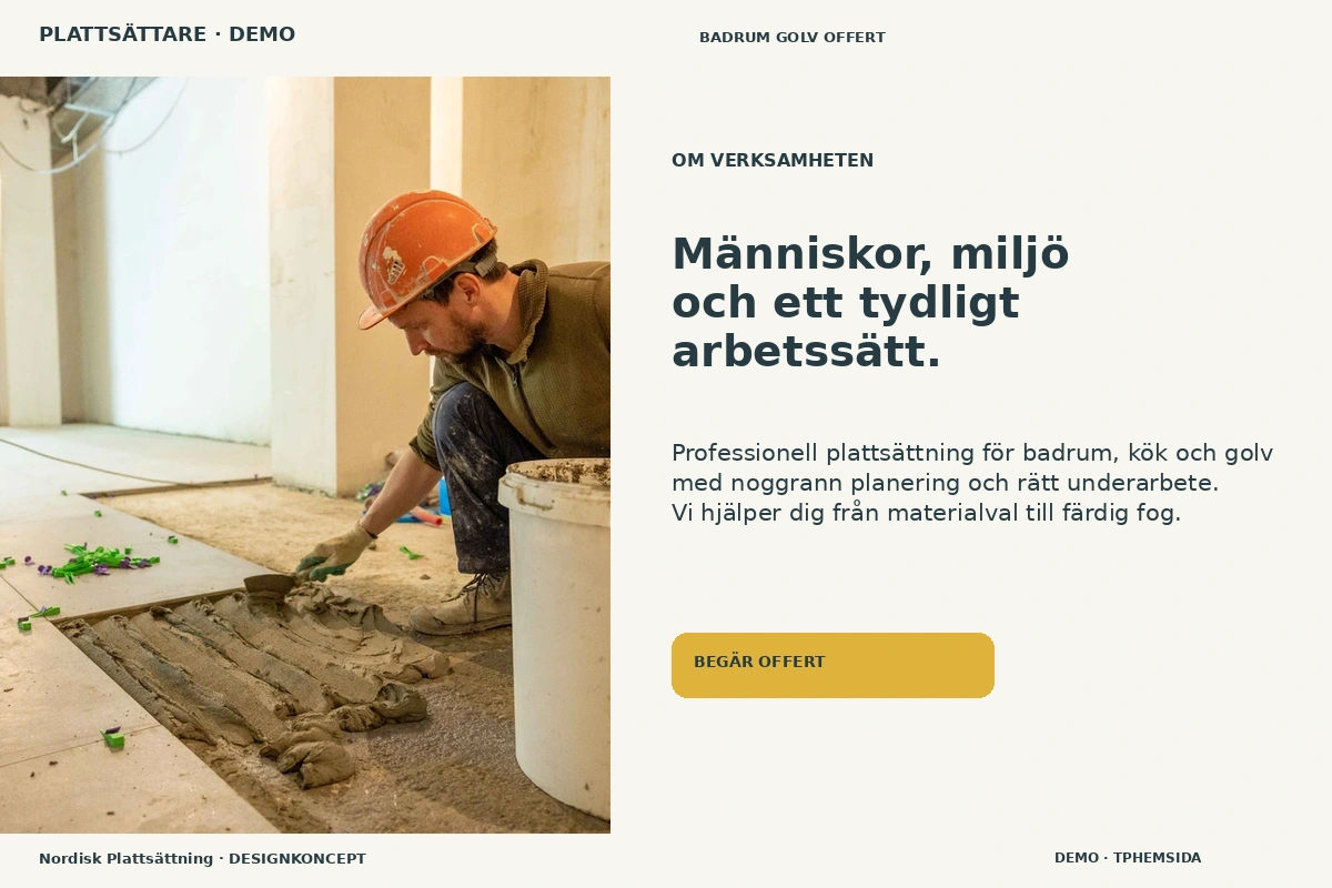 Nordisk Plattsättning – Om verksamheten för plattsättare