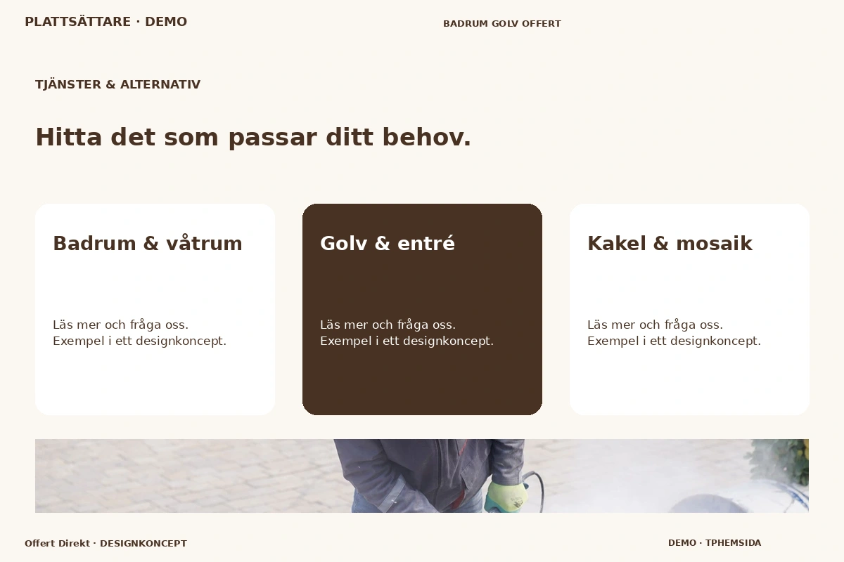 Offert Direkt – Tjänster & alternativ för plattsättare