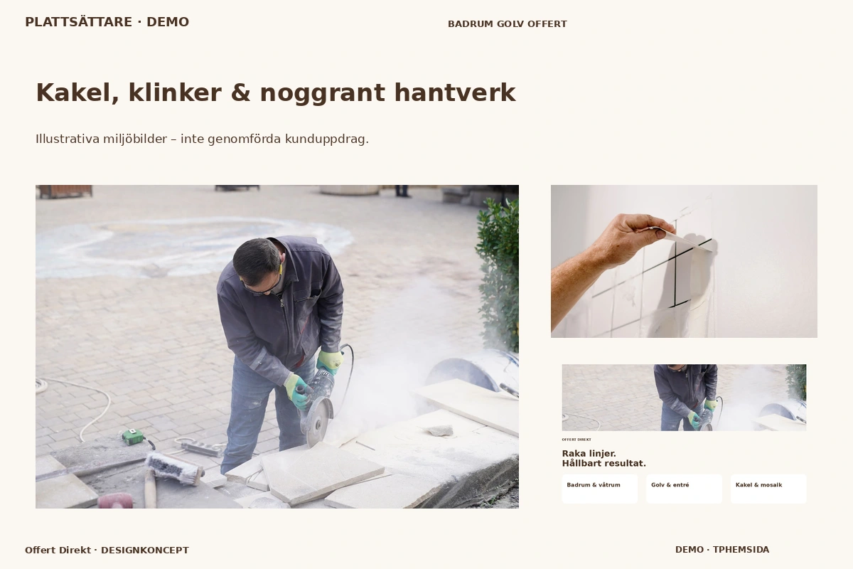 Offert Direkt – Kakel, klinker & noggrant hantverk för plattsättare