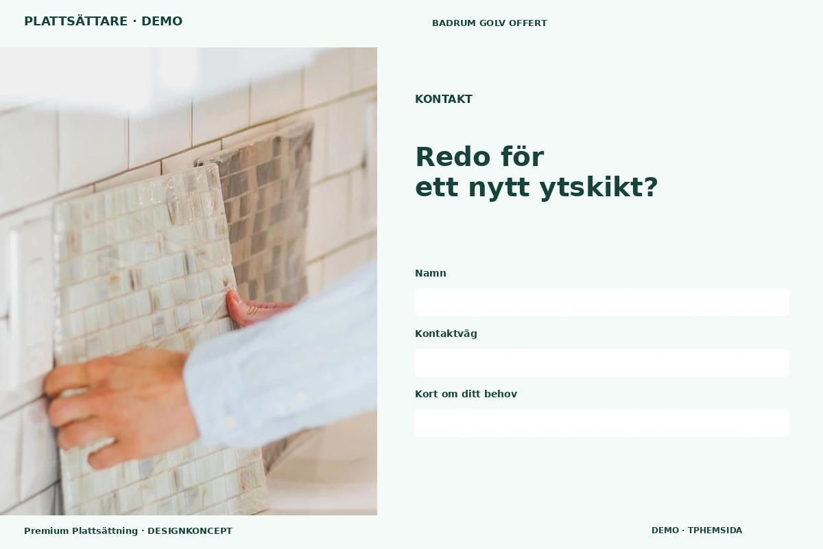 Premium Plattsättning – Kontakt för plattsättare