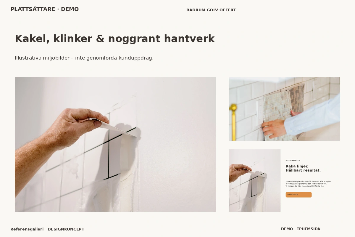 Referensgalleri – Kakel, klinker & noggrant hantverk för plattsättare