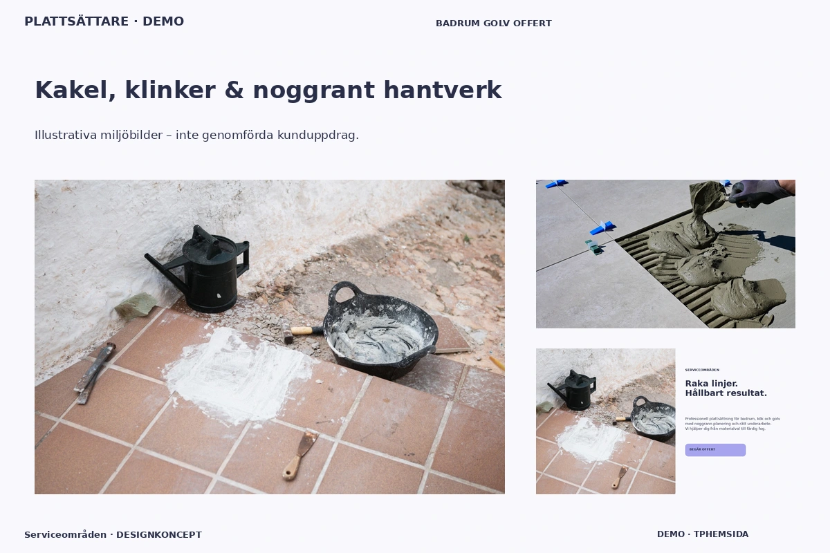 Serviceområden – Kakel, klinker & noggrant hantverk för plattsättare