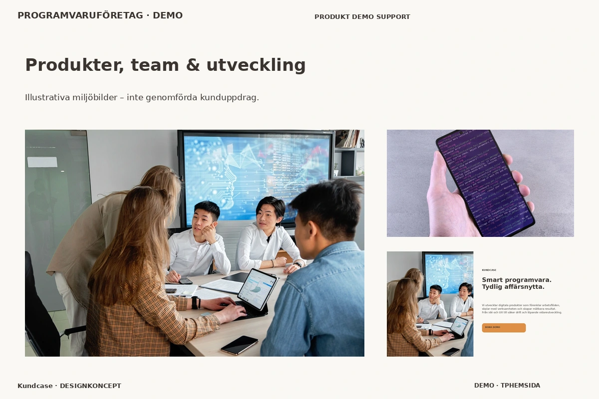 Kundcase – Produkter, team & utveckling för programvaruföretag