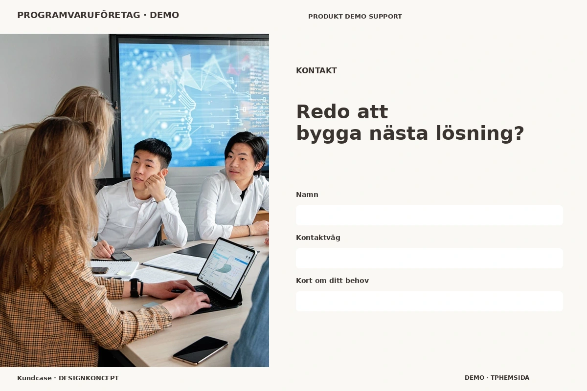 Kundcase – Kontakt för programvaruföretag