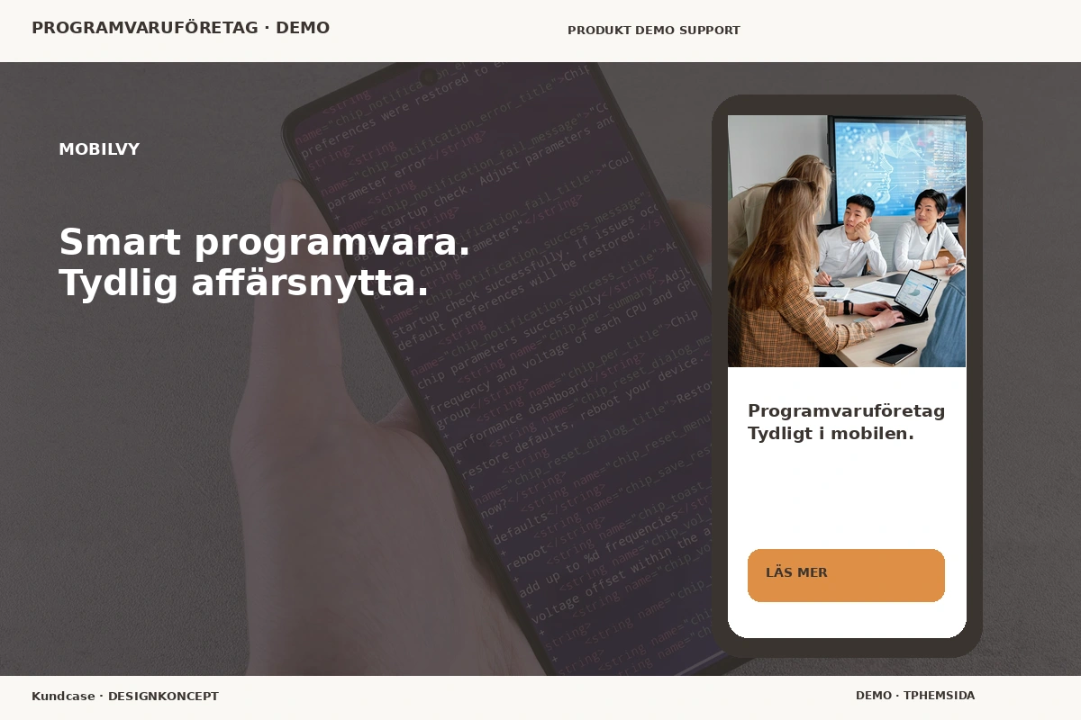 Kundcase – Mobilvy för programvaruföretag