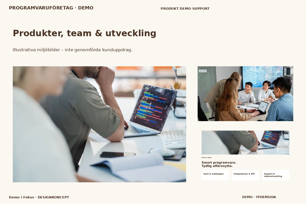 Demo i Fokus – Produkter, team & utveckling för programvaruföretag