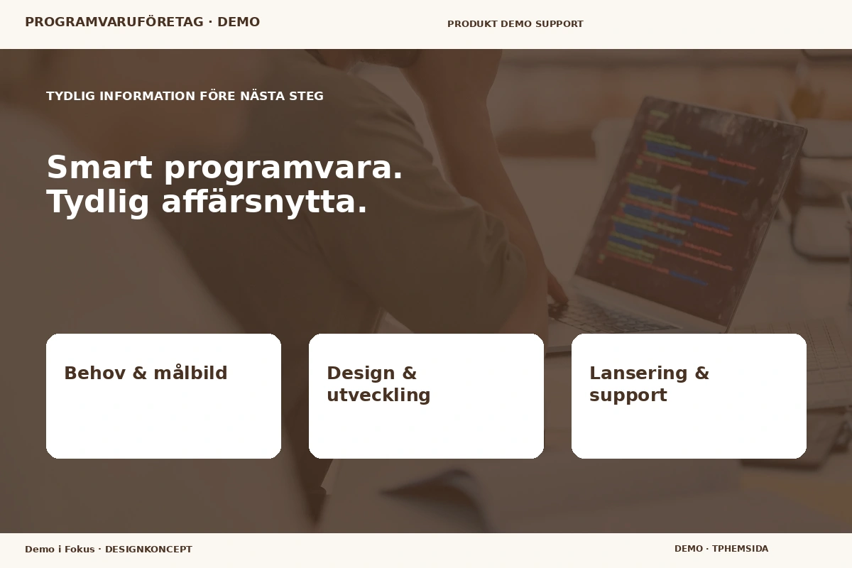 Demo i Fokus – Inför ditt val för programvaruföretag