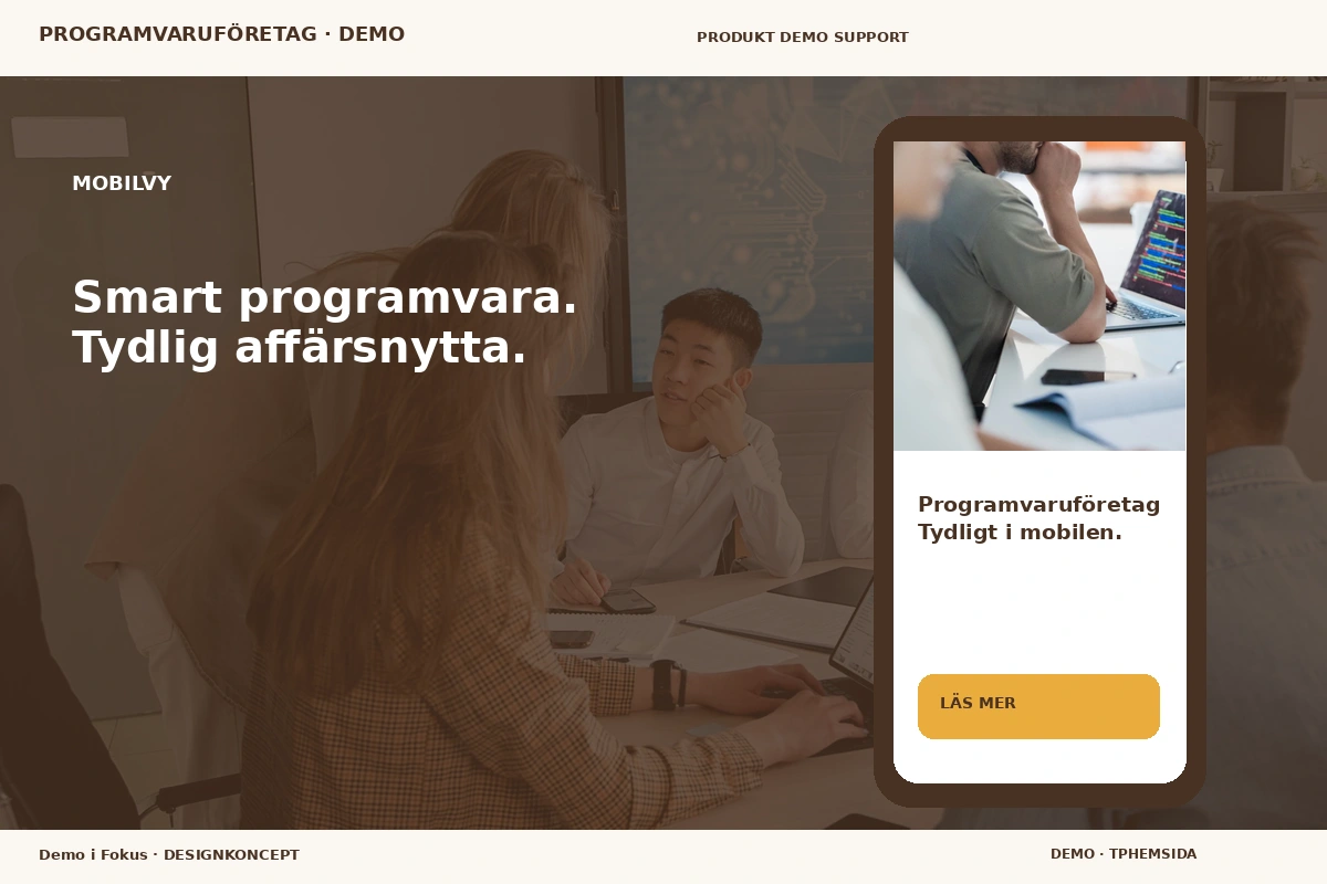 Demo i Fokus – Mobilvy för programvaruföretag