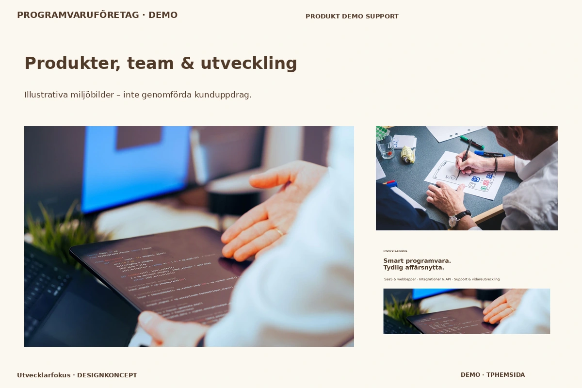 Utvecklarfokus – Produkter, team & utveckling för programvaruföretag