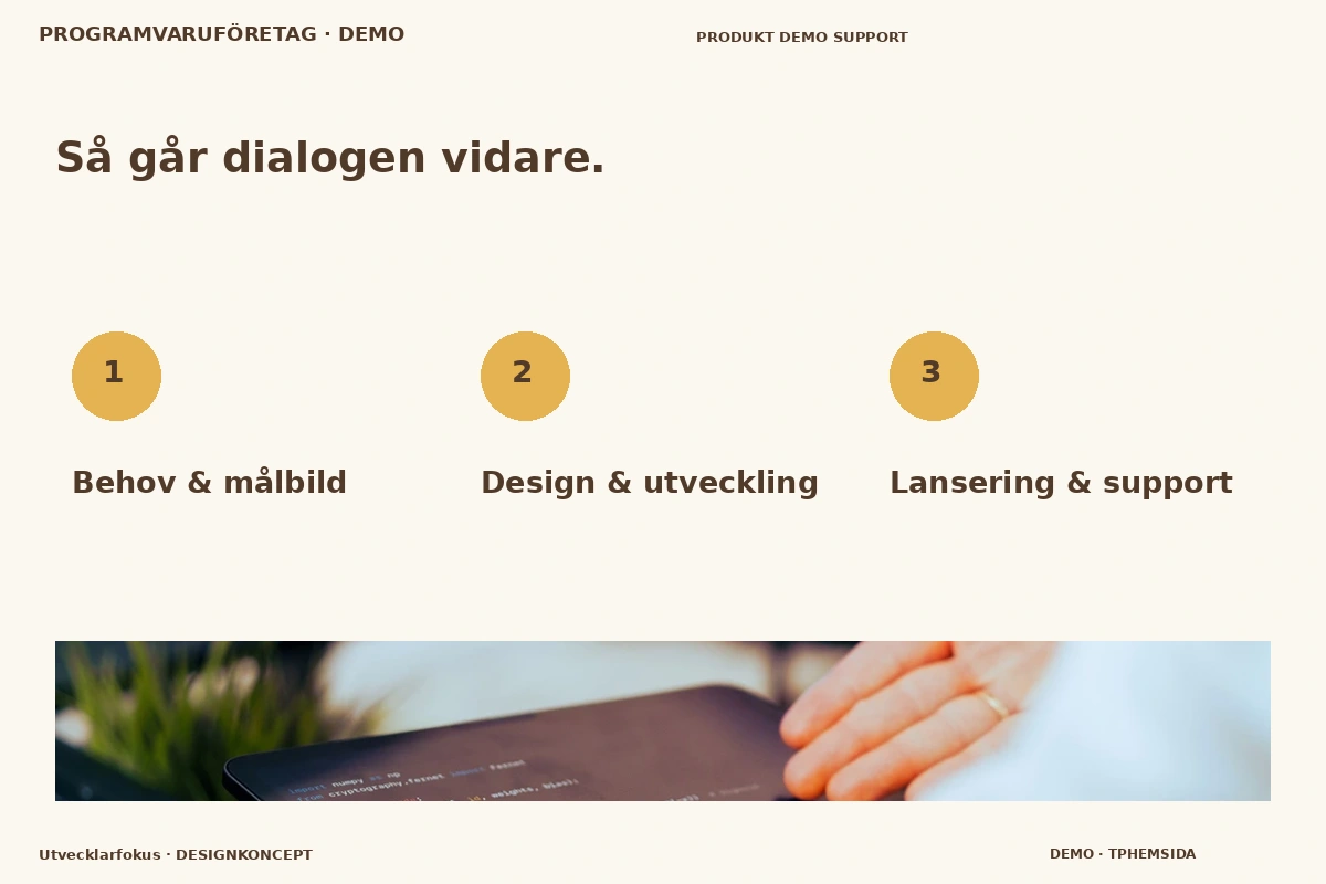Utvecklarfokus – Så fungerar dialogen för programvaruföretag
