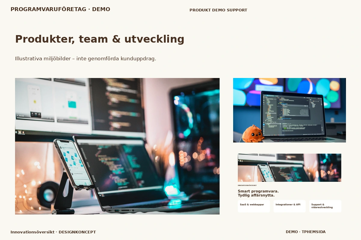 Innovationsöversikt – Produkter, team & utveckling för programvaruföretag