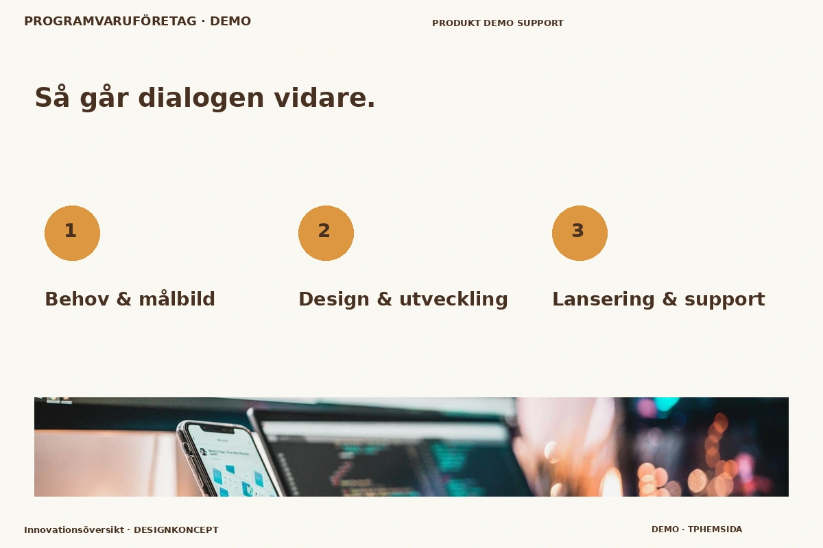 Innovationsöversikt – Så fungerar dialogen för programvaruföretag