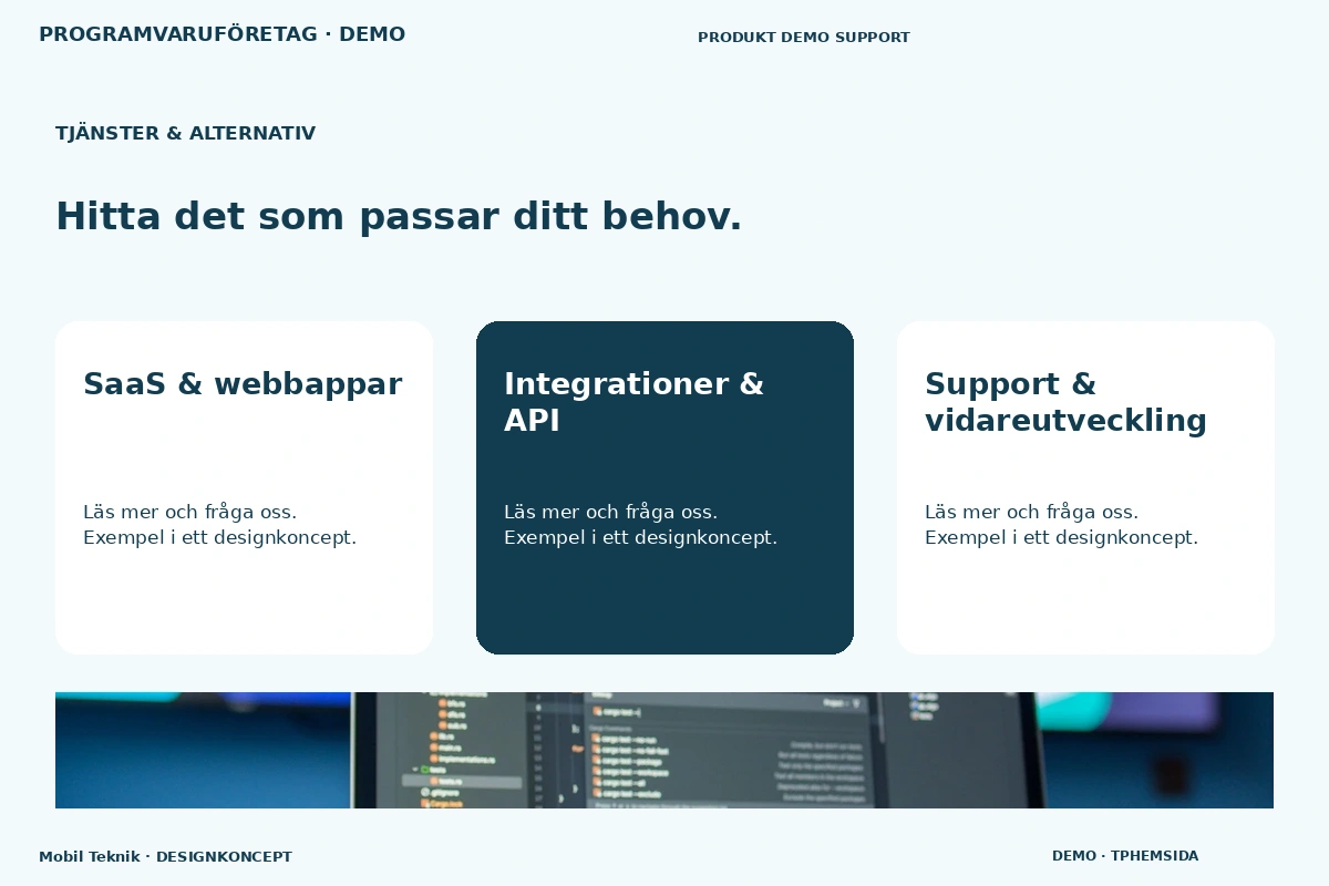 Mobil Teknik – Tjänster & alternativ för programvaruföretag