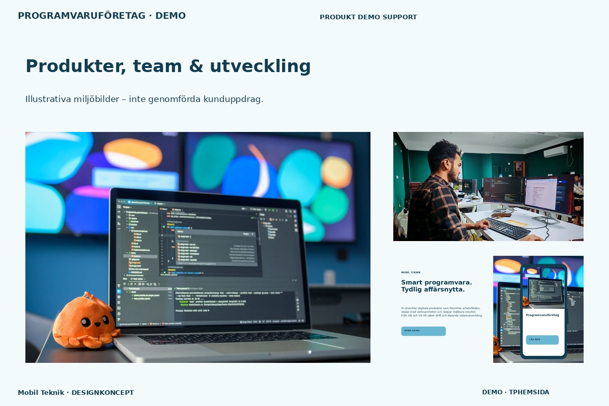 Mobil Teknik – Produkter, team & utveckling för programvaruföretag