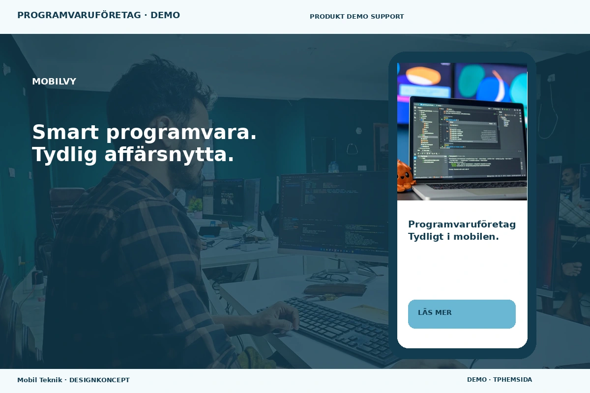 Mobil Teknik – Mobilvy för programvaruföretag