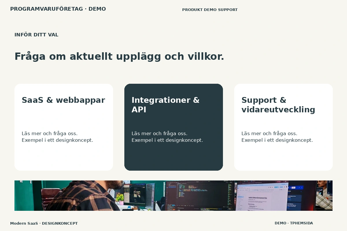 Modern SaaS – Alternativ & villkor för programvaruföretag